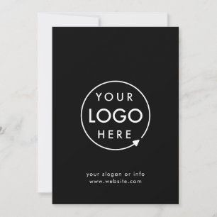 Business Logo   Professional Black Corporate Card