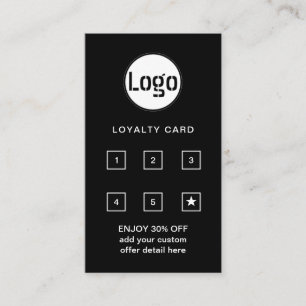  Business Logo   Professional Company Punch  Loyal Loyalty Card
