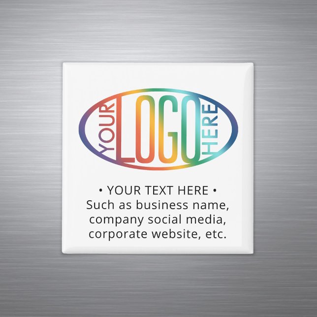 Business Logo Promotional Advertising Minimalist Magnet (Creator Uploaded)