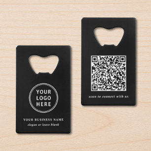 Business Logo Promotional Black QR Code