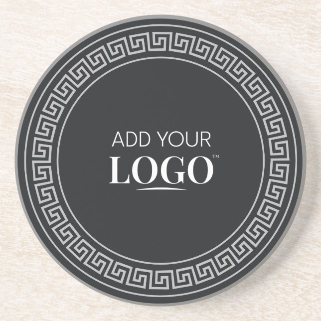 Business Logo Promotional Branded Company Round Coaster (Front)
