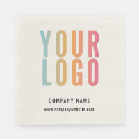 Business Logo Promotional Modern Company Ecru