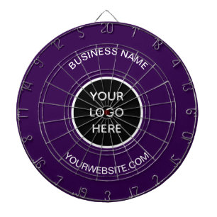 Business Logo Purple Company Promotional Modern Dartboard