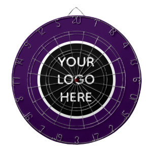 Business Logo Purple Company Promotional Modern Dartboard