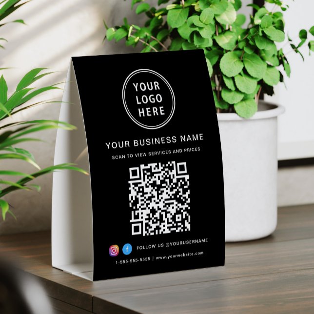 Business Logo QR Code Black (Creator Uploaded)