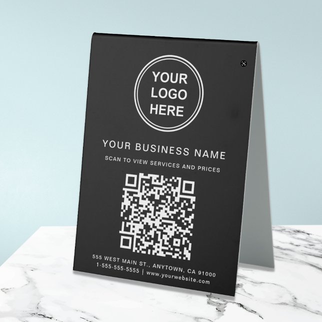 Business Logo QR Code Black (Creator Uploaded)