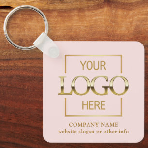 Business Logo & QR Code Branded Promotional  Key Ring