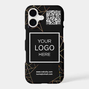 Business Logo QR Code Branding black 