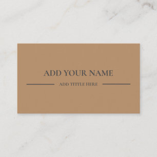 Business Logo QR Code Brown Modern Professional Card