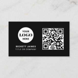 Business Logo QR Code Business Card