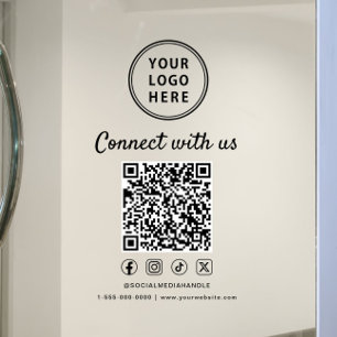 Business Logo QR Code Connect With Us