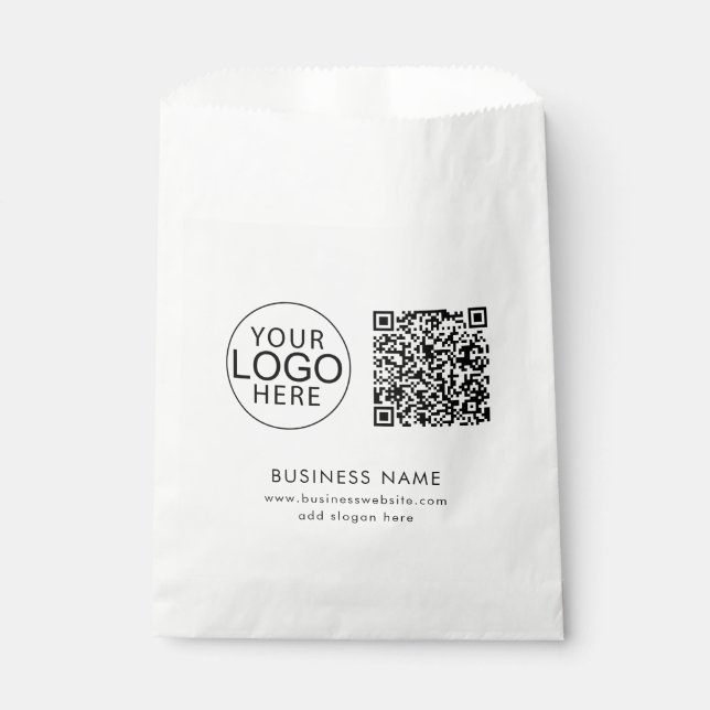 Business Logo QR Code Corporate Event Favour Bag (Front)
