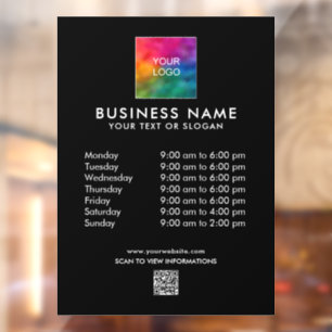 Business Logo QR Code Custom Simple Template