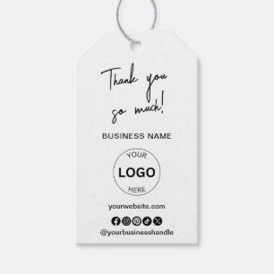 Business Logo Qr Code Hang Tags Review us