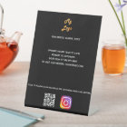 Business logo qr code instagram black custom text