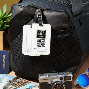 Business Logo QR code Luggage Tag
