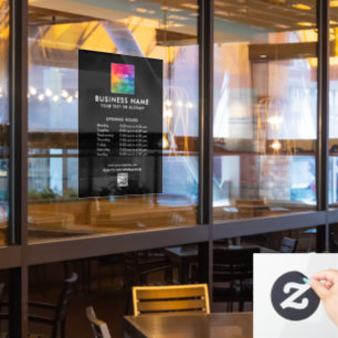 Business Logo QR Code Opening Hours Phone Number