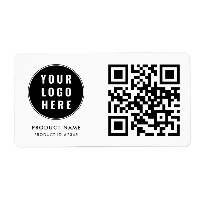 Business Logo QR Code Scan Here Simple (Front)