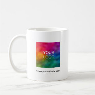 Business Logo QR Code Scan Me Modern Simple Coffee Mug