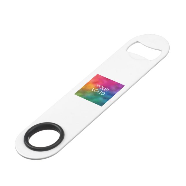 Business Logo QR Code Simple Design Template (Front Angled)