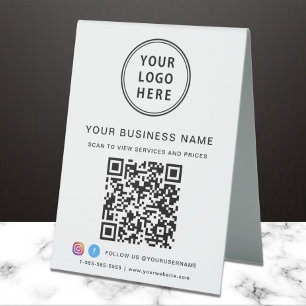 Business Logo QR Code Social Media