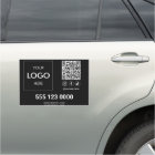 Business Logo QR Code Social Media Car Magnet