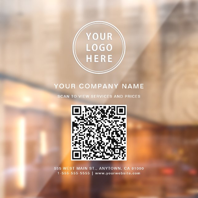 Business Logo QR Code White (Sheet 2)