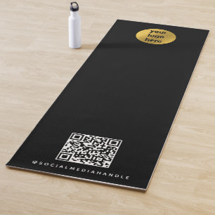 Business Logo QR Code Yoga Studio Promotional Yoga Mat