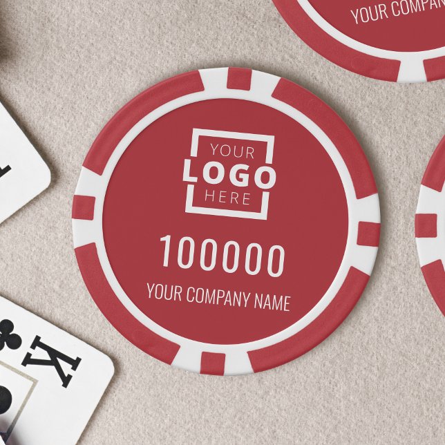 Business Logo Red Poker Chips (Creator Uploaded)