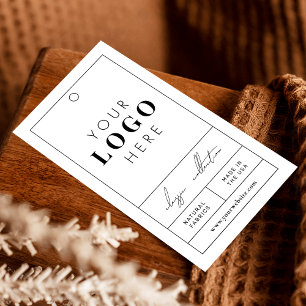 Business Logo Retail Hang Tag Clothing Price Label