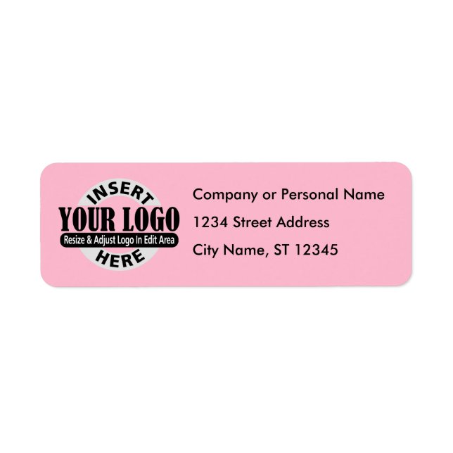Business Logo Return Address Label (Front)