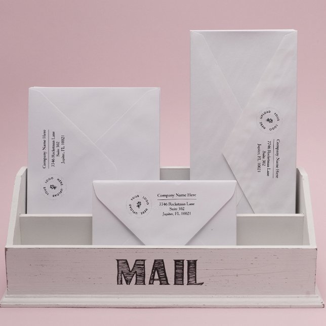 Business Logo Return Address Rubber Stamp (Creator Uploaded)