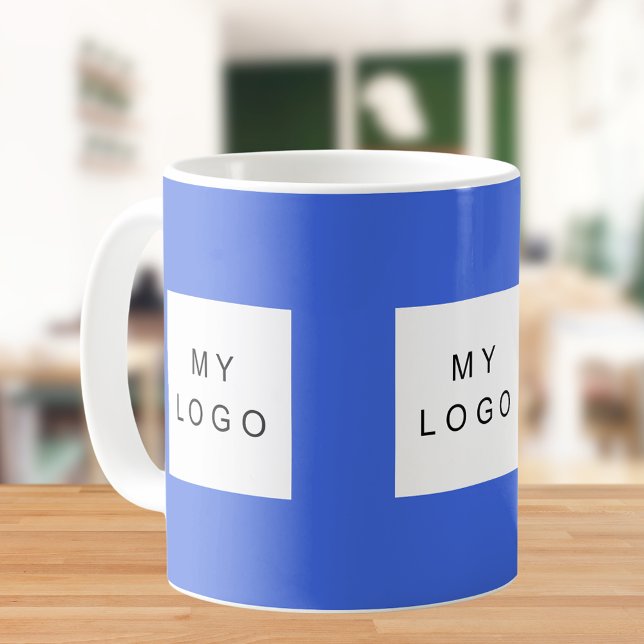 Business logo royal blue coffee mug (Creator Uploaded)