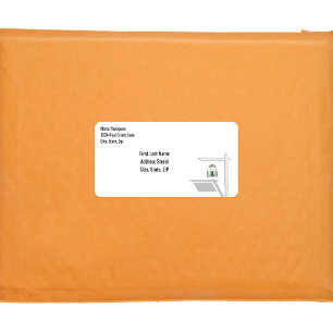 Business Logo Simple Address Label