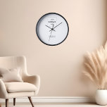 Business Logo Simple Minimal White Clock<br><div class="desc">Elevate your brand’s presence and leave an indelible mark with our personalised clock. It’s more than just a timepiece; it’s a symbol of your business’s dedication,  professionalism,  and commitment to making every second count. Make your brand’s mark on time with this exceptional personalised clock.</div>