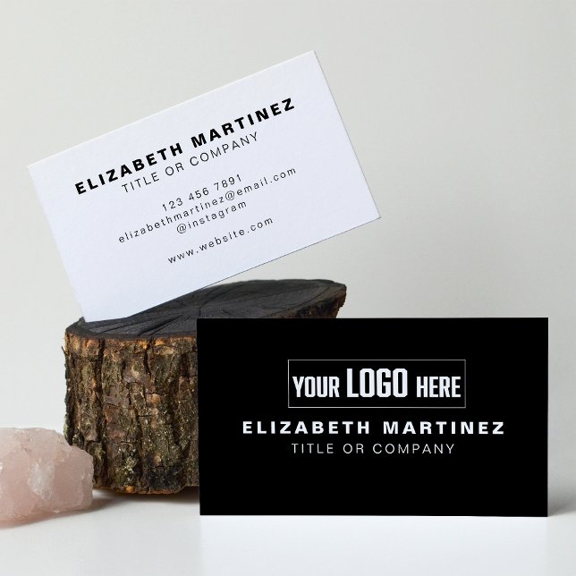 Business Logo Simple Modern Minimal Professional Card (Creator Uploaded)