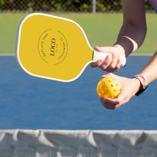 Business logo Simple Promotional Custom Mustard Pickleball Paddle