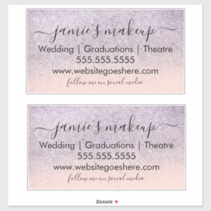 Business Logo Social Media Beauty Faux Glitter