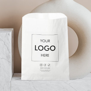 Business Logo Social Media Minimal Favour Bag