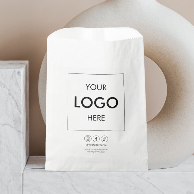 Business Logo Social Media Minimal Favour Bag (Creator Uploaded)