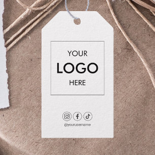Business Logo Social Media Professional Gift Tags