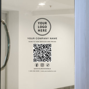 Business Logo Social Media QR Code