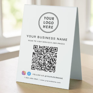 Business Logo Social Media QR Code