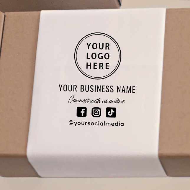 Business Logo Social Media Self-inking Stamp (Creator Uploaded)