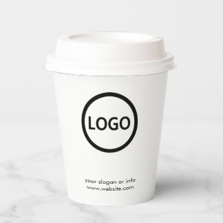 Business Logo Stylish Modern Professional coffee Paper Cups