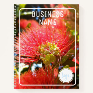 BUSINESS LOGO SUMMER POHUTUKAWA FLOWERS NATURE NOTEBOOK