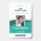 Business Logo Template Teal Employee Photo Name ID