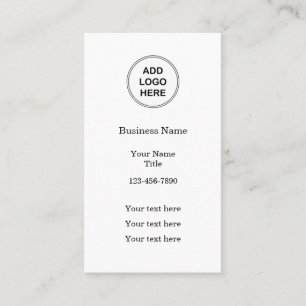 Business Logo Template Vertical Business Cards
