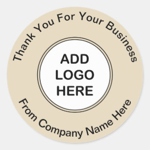 Business Logo Thank you Stickers