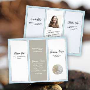 Business Logo Tri-fold Brochure Owner Photo